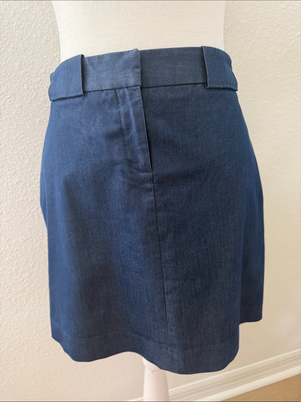 INC International Concepts Navy Structured Mini Skirt